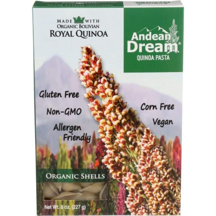 Andean Dream - Organic Quinoa Pasta Shells - front