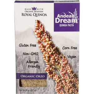 Andean Dream - Organic Quinoa Pasta (Shells and Orzo)-quinoa-pasta-orzo