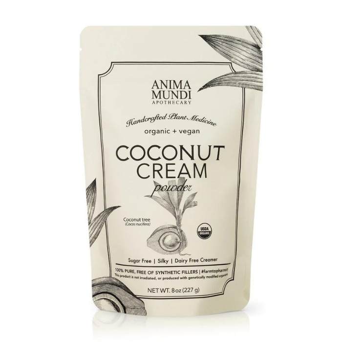 Anima Mundi - Coconut Cream Powder, 8oz - front