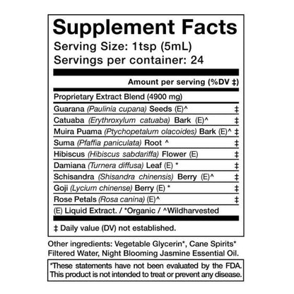 Anima Mundi - Euphoria Spirit Elixir: Aphrodisiac, 4fl oz - supplement facts