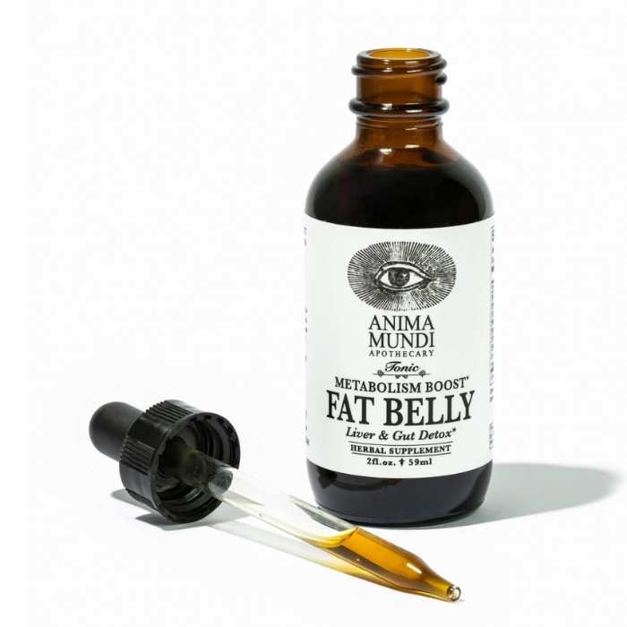 Anima Mundi - Fat Belly Tonic: Liver Support & Metabolism Booster, 2fl oz - front
