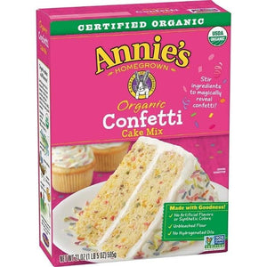 Annie`s Homegrown - Confetti Cake Mix, 21oz