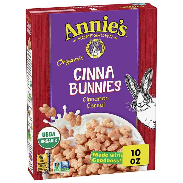 Annie's Homegrown Organic Cereal - Cinnabunnies Cinnamon, 10oz