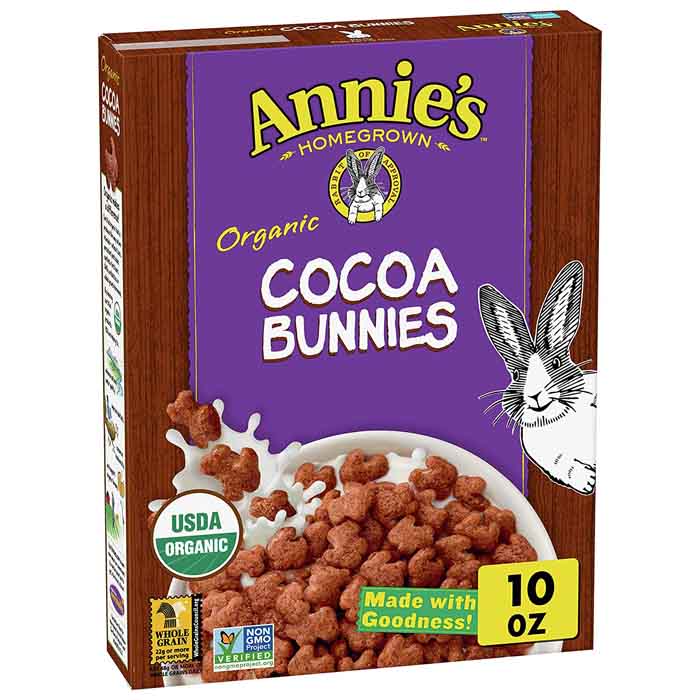 Annie's Homegrown Organic Cereal - Cococa Bunnies, 10oz