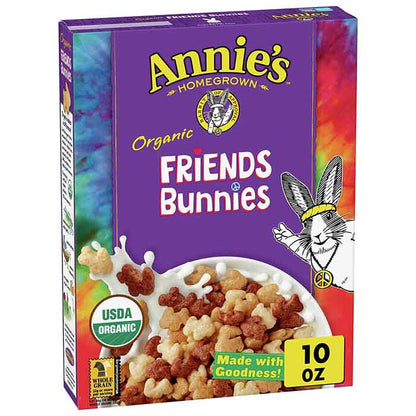 Annie's Homegrown Organic Cereal - Friends Binnies, 10oz