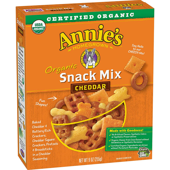 Annie's Organic Snack Mix - Cheddar (9 Oz.) | Pack of 12 - PlantX US