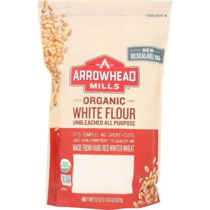 Arrowhead Mills - Organic Unbleached White Flour, 22oz - front