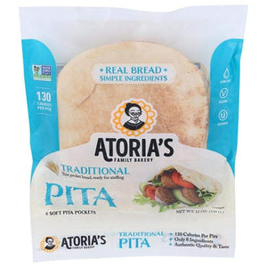 Atoria's Family Bakery - Traditional Pita, 12oz