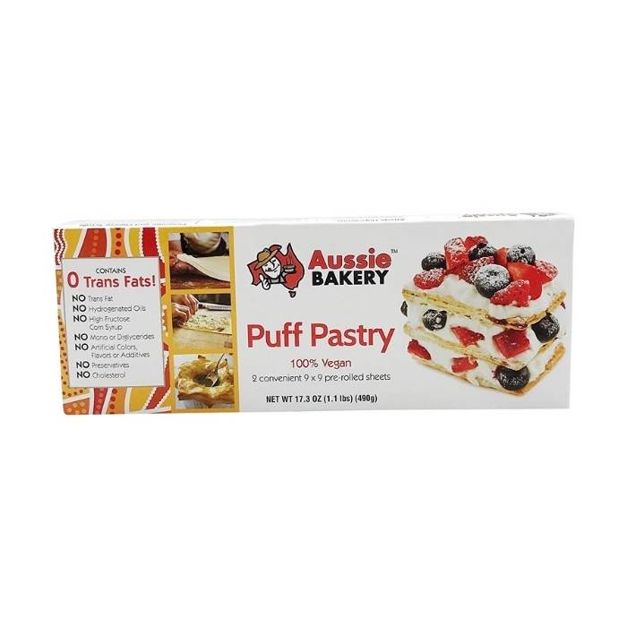 Aussie Bakery - Puff Pastry Sheets, 1.1lb - Front