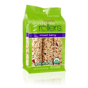 Bamboo Lane - Organic Crunchy Rice Rollers Mixed Berry, 2.6oz | Pack of 8