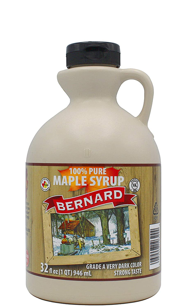 BERNARD - Pure Maple Syrup Very Dark, 32oz
 | Pack of 6 - PlantX US