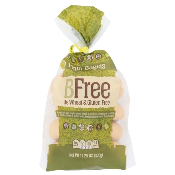BFree - Gluten-Free Bagels Plain, 11.29oz - front