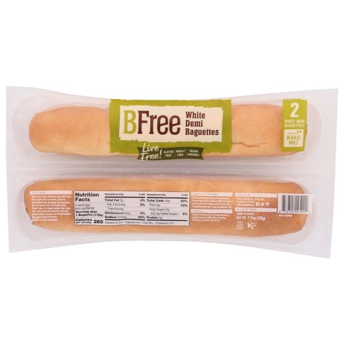 BFree - Gluten-Free Bake At Home White Baguettes, 7.76oz - front