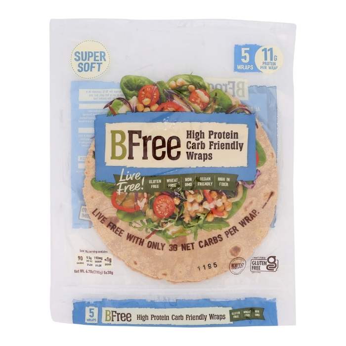 BFree - Gluten-Free High Protein Wraps, 6.7oz - front