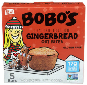 BOBOS OAT BARS Gingerbread Oat Bites 5 Ct, 6.5 oz 
 | Pack of 6