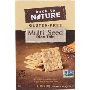 Back To Nature - Multi-seed Rice Thin Crackers, 4oz