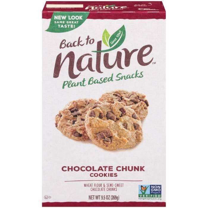 Back to Nature - Chocolate Chunk Cookies, 9.5oz - front