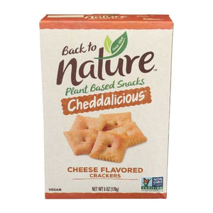Back To Nature - Cheddalicious Cheese-Flavored Crackers, 6oz
