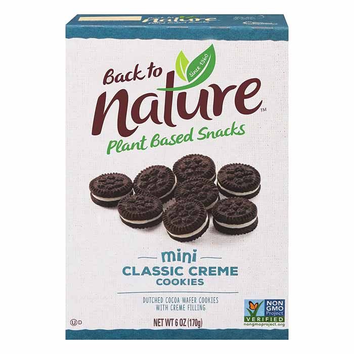 Back to Nature - Mini Cookies Mini Classic Creme Cookies, 5oz
