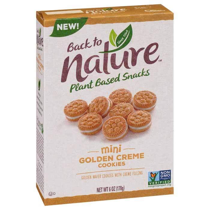 Back to Nature - Mini Cookies Mini Golden Creme Cookies, 6oz
