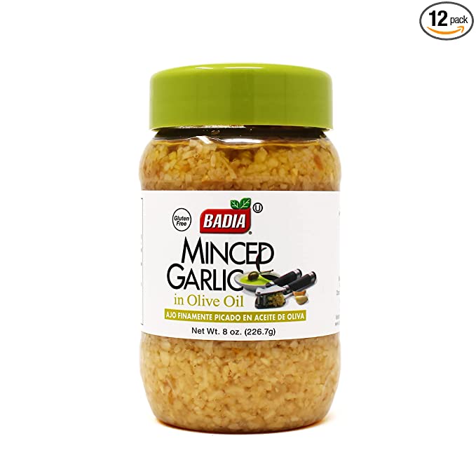 Badia Minced Garlic in Olive Oil 8 Oz
 | Pack of 12 - PlantX US