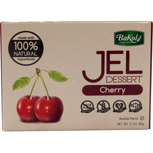Bakol 100% Natural Jel Dessert Cherry 3 Oz
 | Pack of 12