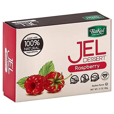 Bakol Jel Dessert Raspberry, 3 oz | Pack of 12 - PlantX US