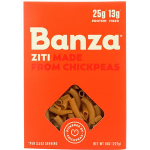 Banza Chickpea Pasta - Pasta Ziti Chickpea, 8oz