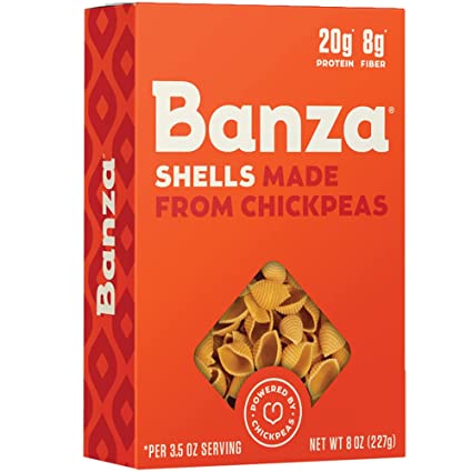 Banza Chickpea Pasta Shells 8 oz
 | Pack of 6 - PlantX US