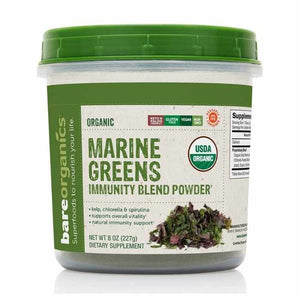 BareOrganics - Marine Greens Immunity Powder, 8oz