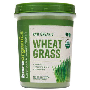 BareOrganics - Wheat Grass Powder, 8oz