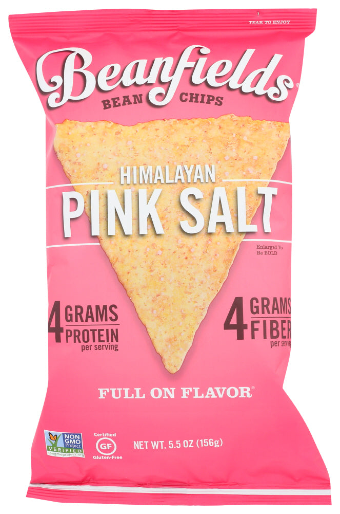 Beanfields - Himalayan Pink Salt Bean Chips, 5.5oz | Pack of 6 - PlantX US