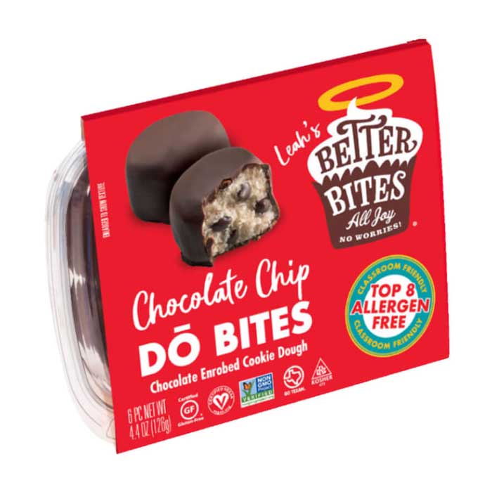 Better Bites - Gluten-Free Chocolate Covered DÅ Bites - Chocolate Chip, 6 Pack