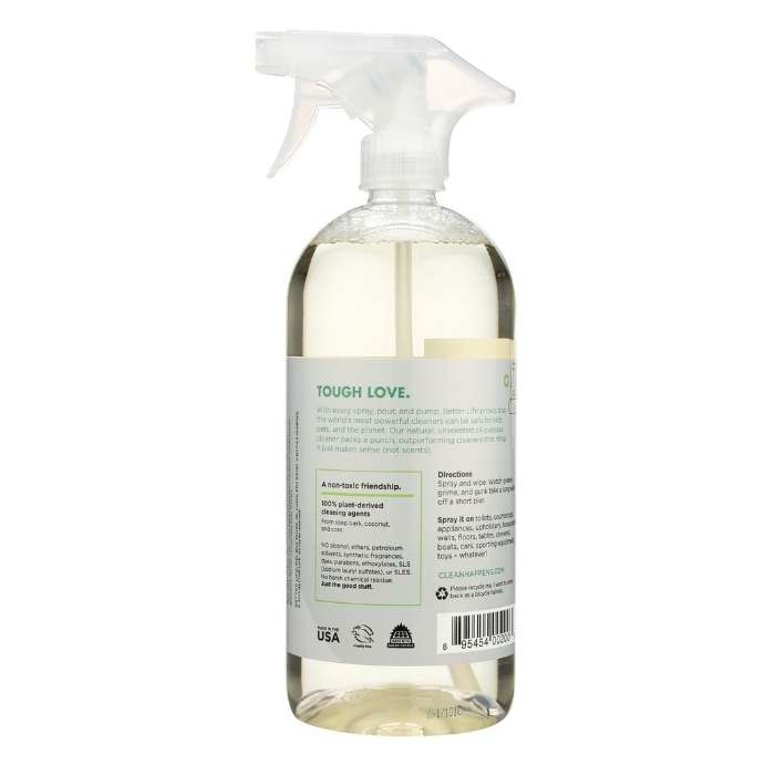 Better Life - All-Purpose Cleaner, Unscented - back