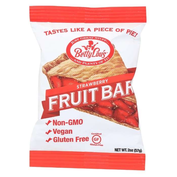 Betty Lou's - Gluten-Free Strawberry Fruit Bars, 2oz - front
