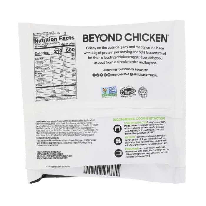 Beyond Meat - Beyond Chicken Breaded Tenders - back