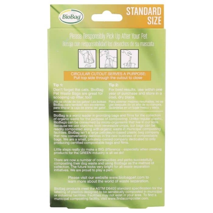 Biobag - Dog Waste Bags, 50pk - back