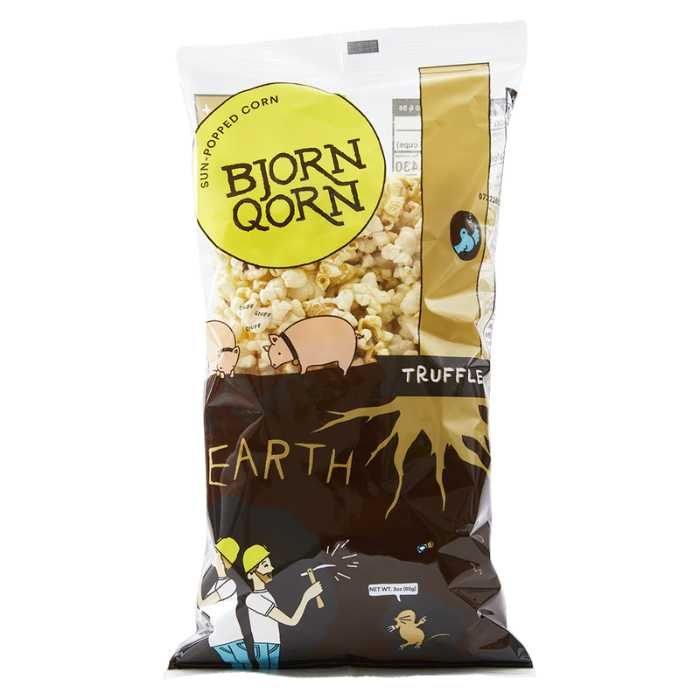 BjornQorn - Sun-Popped Corn earth, 3oz - front