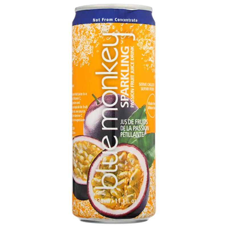 Blue Monkey Tropical Sparkling Passionfruit Juice, 11.2oz PlantX US