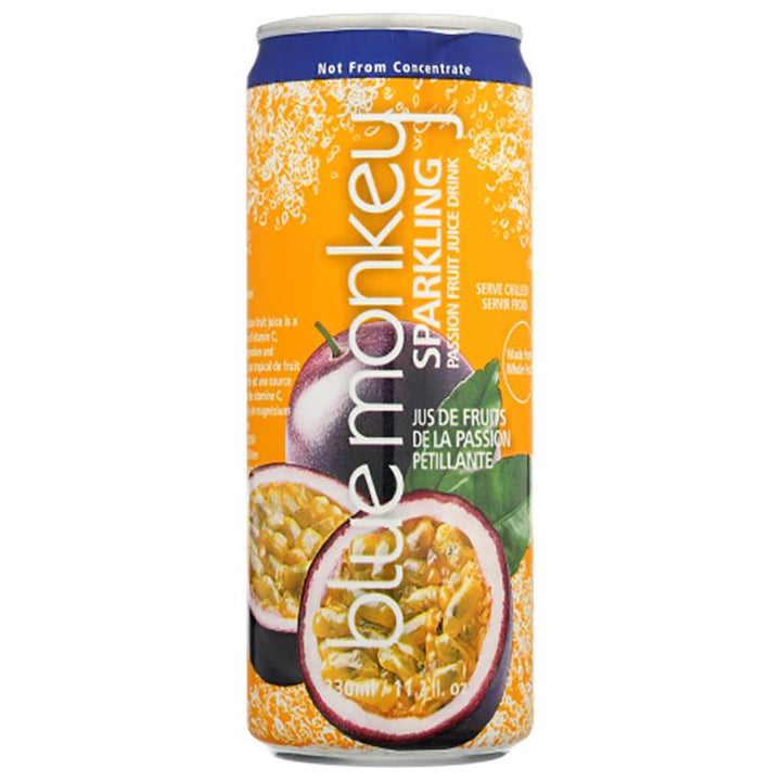 Blue Monkey Tropical Sparkling Passionfruit Juice, 11.2 oz _ pack of 12
