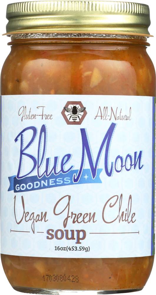Blue Moon Goodness: Green Chile Vegan Soup , 16 Oz

 | Pack of 6 - PlantX US