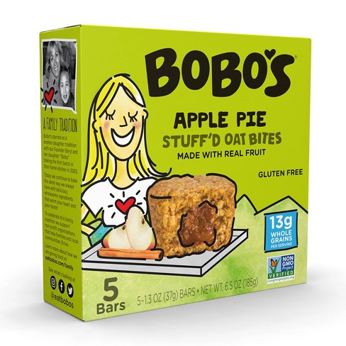 Bobo's Stuff'd Apple Pie Bites - 6.5oz
 | Pack of 6 - PlantX US