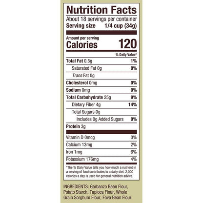 39978034526 - bobs red mill gf all purpose flour nutrition