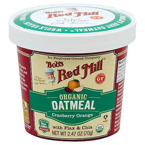 Bob's Red Mill Organic Oatmeal Cranberry Orange 2.47 oz | Pack of 12