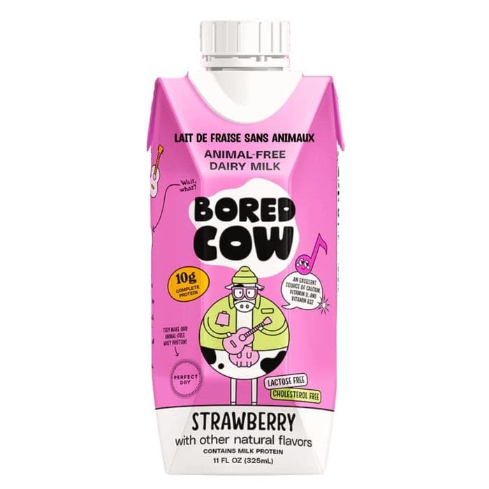 Bored Cow - Animal-Free Dairy Milk Strawbery, 11fl