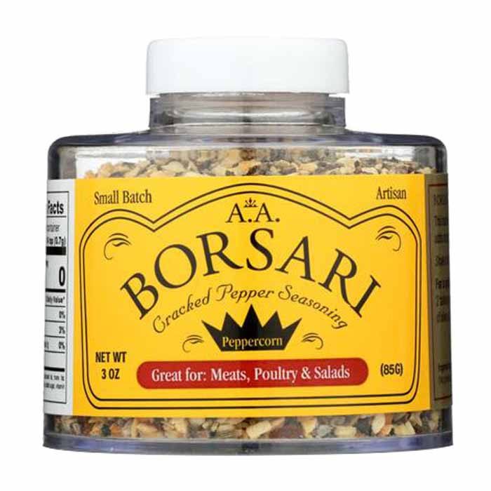 Borsari - Seasoning Salt - Peppercorn, 4oz 