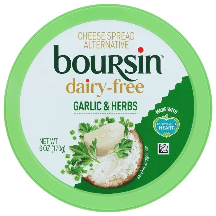 Boursin - Dairy-Free Garlic & Herbs Cheese Spread , 6oz - front