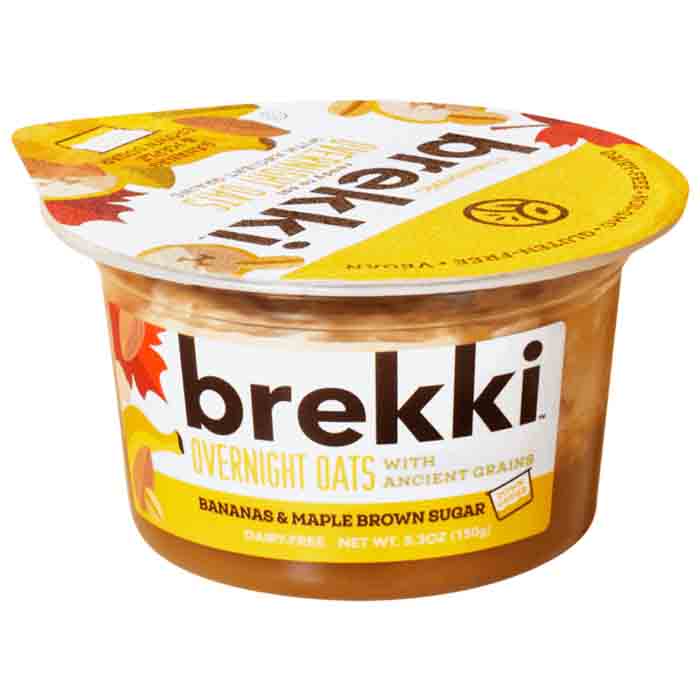 Brekki - Banana Maple Brown Sugar Overnight Oats, 5.3oz
