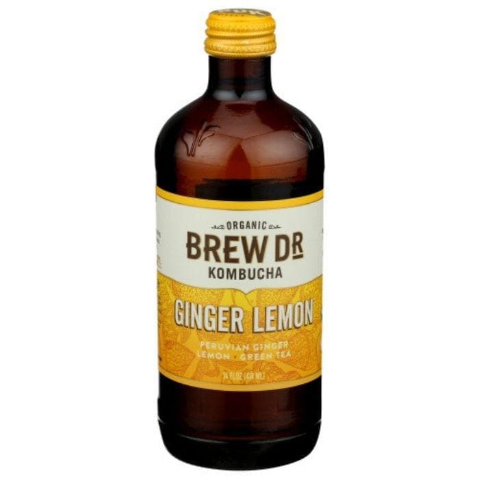 Brew Dr. Kombucha - Organic Kombucha - Ginger Lemon, 14oz