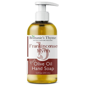 Brittanie's Thyme - Frankincense & Myrrh Pure Olive Oil Hand Soap, 12 fl oz